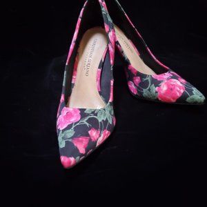 Cristian Siriano Floral Pumps